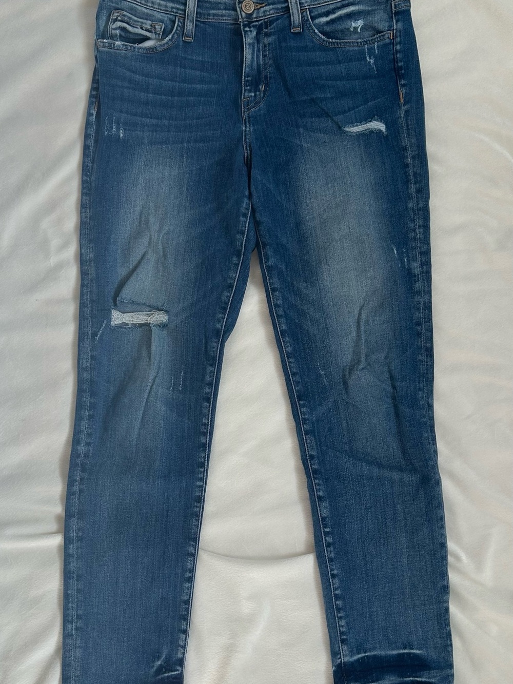 Flying Monkey Distressed Blue Skinny Jeans